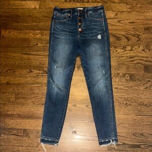 Madewell EUC size 27 Women's Blue Denim Jeans
